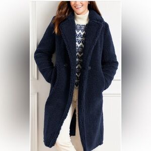 Talbots Navy Teddy Jacket